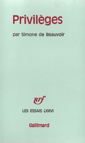 PRIVILEGES, de Beauvoir | portada del libro