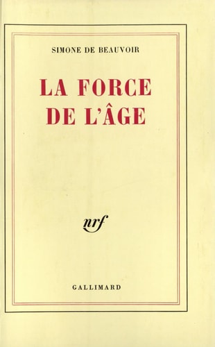 LA FORCE DE L'AGE, de Beauvoir | portada del libro