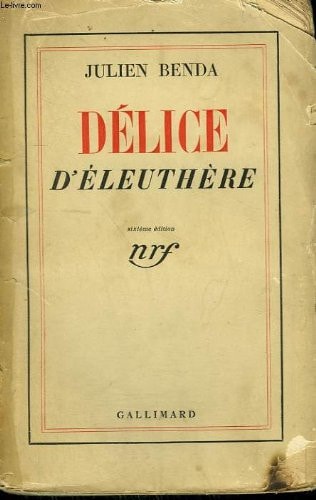 DELICE D'ELEUTHERE, de BENDA | portada del libro