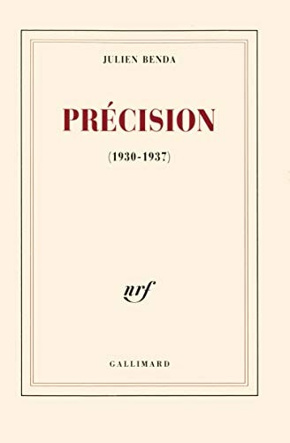 PRECISION, de Julien Benda | portada del libro