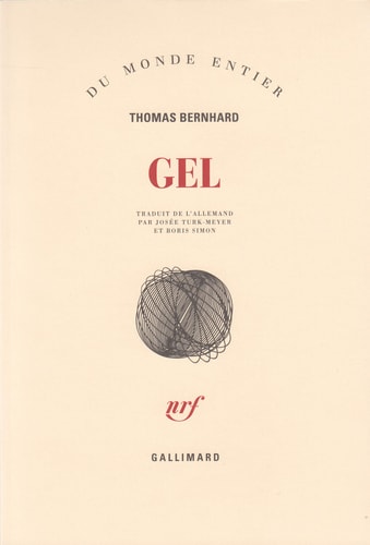 GEL, de Thomas Bernhard | portada del libro