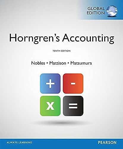 HORNGRENS ACCOUNTING 10ª ED | portada del libro