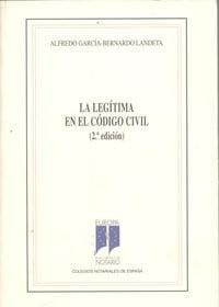La leg¡tima en el Código civil (2ª ed.), de N#A | portada del libro