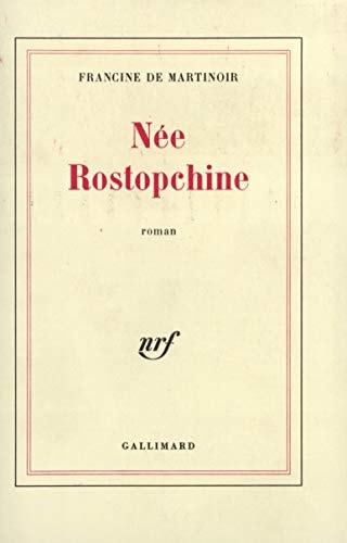 NEE ROSTOPCHINE, de Martinoir | portada del libro