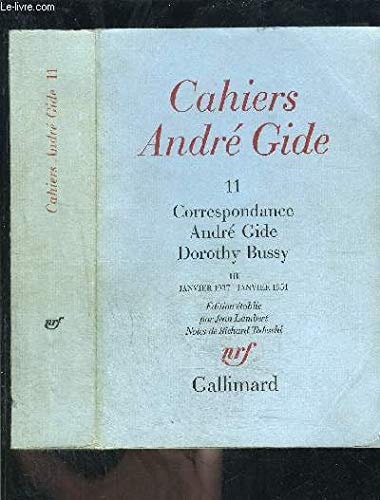 CORRESPONDANCE T3 JANVIER 1937 JANVIER 1951, de André Gide | portada del libro