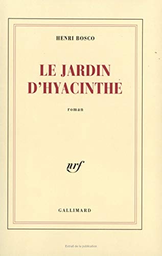LE JARDIN D'HYACINTHE, de Henri Bosco | portada del libro