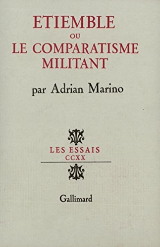 ETIEMBLE OU LE COMPARATISME MILITANT, de Marino | portada del libro