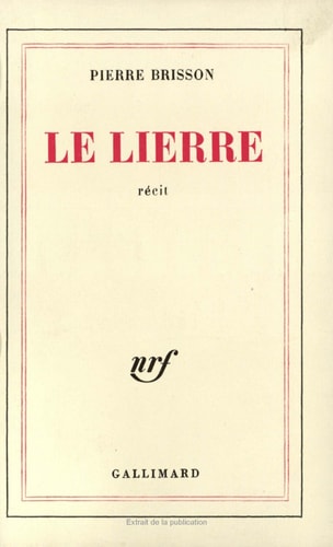 LE LIERRE, de Brisson | portada del libro