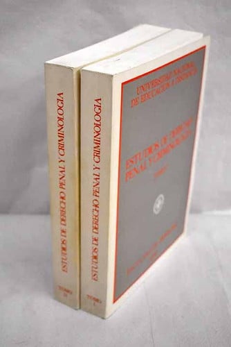 ESTUDIOS DE DERECHO PENAL Y CRIMINOLOGIA | portada del libro