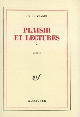 PLAISIR ET LECTURES T1, de Cabanis | portada del libro