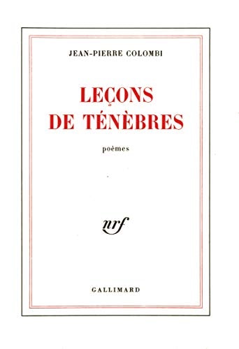 LECONS DE TENEBRES, de Colombi | portada del libro