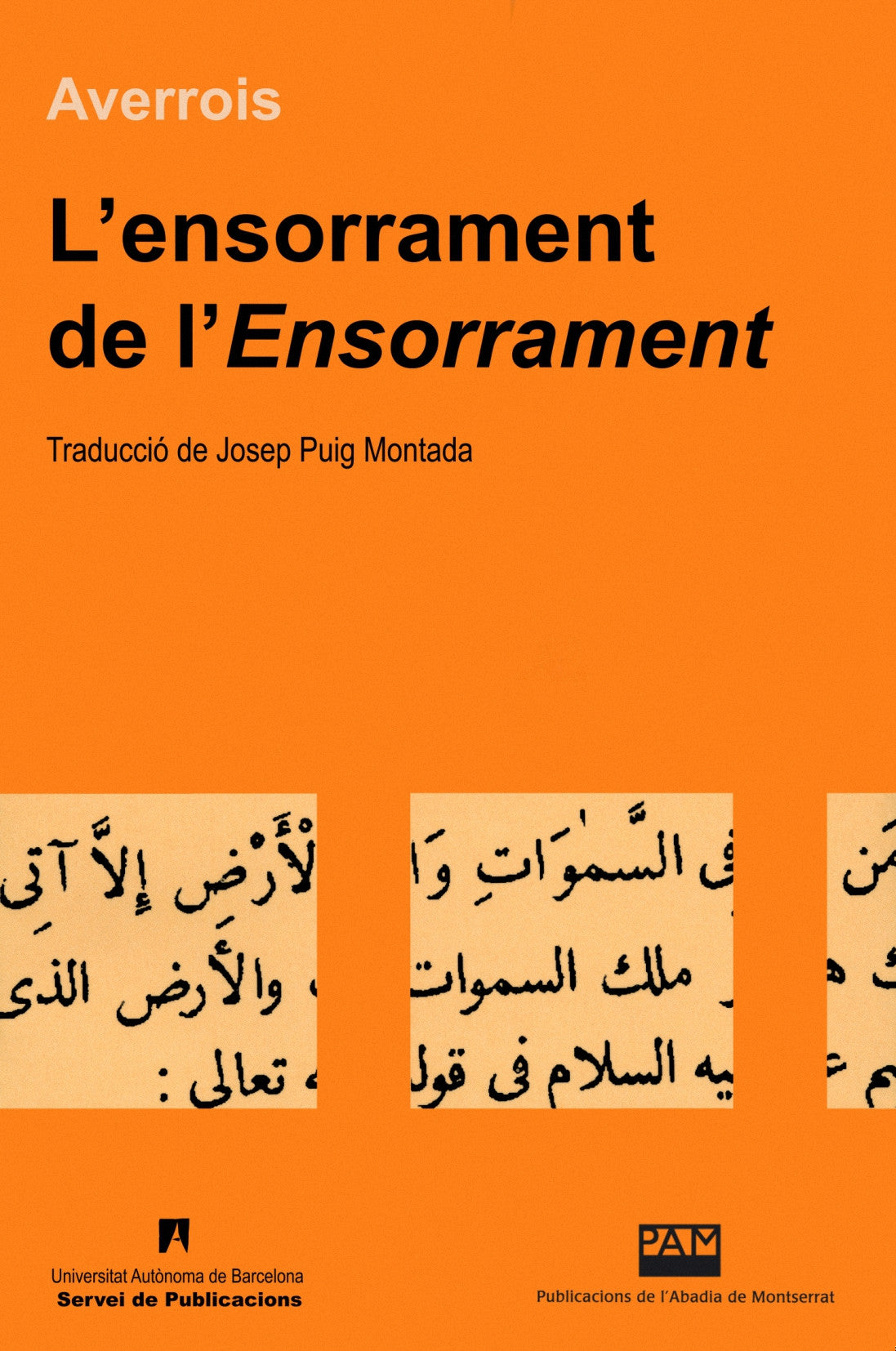 L'ensorrament de l'Ensorrament, de Averrois | portada del libro