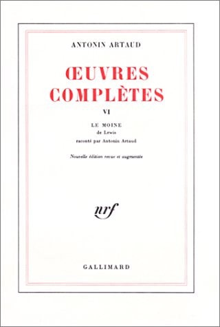 OEUVRES COMPLETES T6, de Antonin Artaud | portada del libro