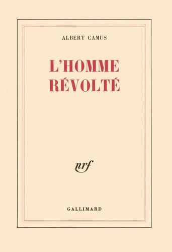 L'HOMME REVOLTE, de Albert Camus | portada del libro