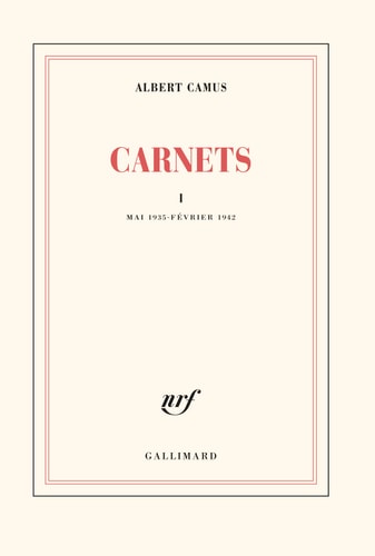 CARNETS T1 MAI 1935 FEVRIER 1942, de Albert Camus | portada del libro