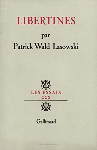 LIBERTINES, de Wald Lasowski | portada del libro