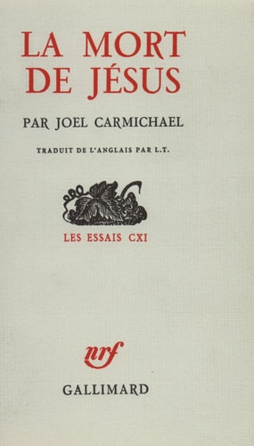 LA MORT DE JESUS, de Joel Carmichael | portada del libro