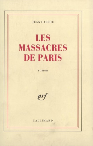 LES MASSACRES DE PARIS, de Cassou | portada del libro