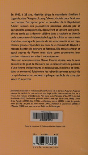 MADEMOISELLE LAGUIOLE, de Daniel Crozes | portada del libro