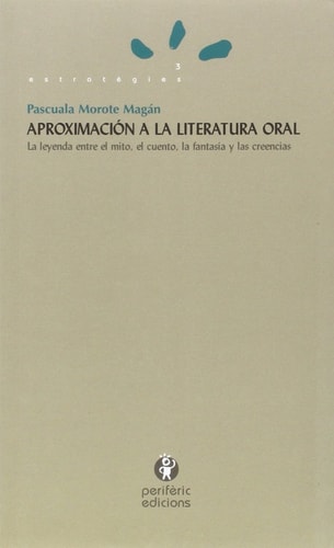 Aproximación a la literatura oral, de Morote | portada del libro