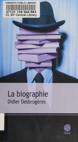 A BIOGRAPHIE (ECB), de Didier Desbrugères | portada del libro