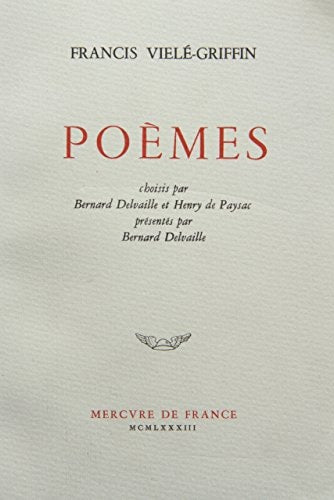 POEMES, de Francis Vielé-Griffin | portada del libro