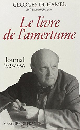 LE LIVRE DE L'AMERTUME, de Georges Duhamel | portada del libro