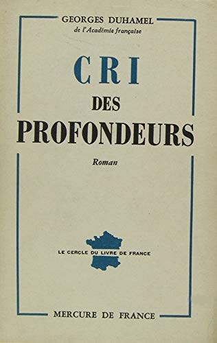 CRI DES PROFONDEURS, de Duhamel | portada del libro