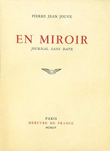 EN MIROIR, de Pierre Jean Jouve | portada del libro