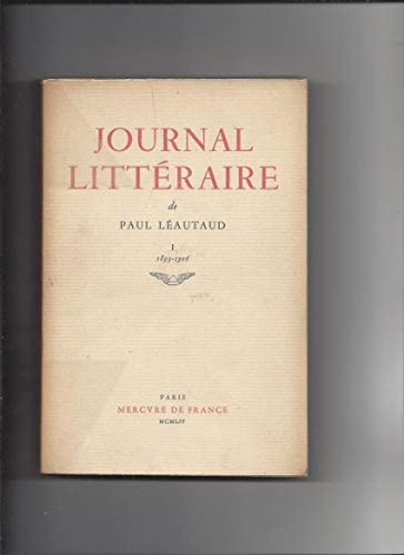 JOURNAL LITTERAIRE T1, de Paul Léautaud | portada del libro