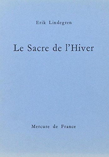 LE SACRE DE L'HIVER, de Lindegren | portada del libro