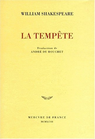 LA TEMPETE, de William Shakespeare | portada del libro