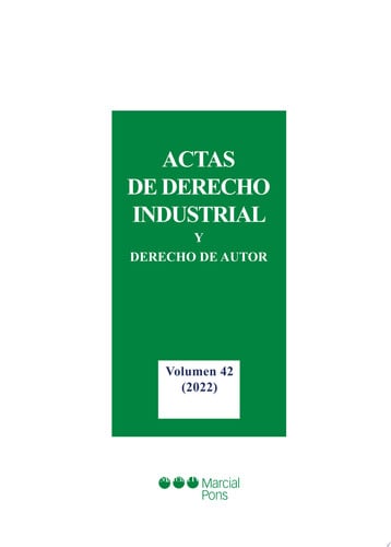ACTAS DE DERECHO INDUSTRIAL Y DERECHO DE AUTOR, de TATO PLAZA | portada del libro