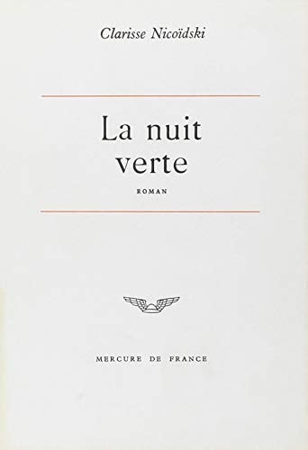LA NUIT VERTE, de Nicoïdski | portada del libro