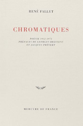 CHROMATIQUES, de Fallet | portada del libro