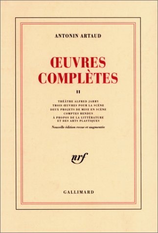 OEUVRES COMPLETES T2, de Artaud | portada del libro