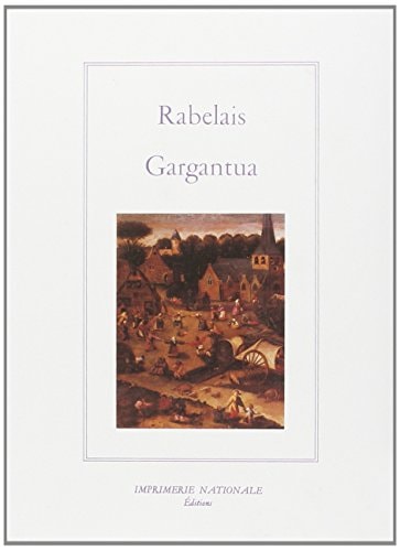 GARGANTUA (BROCHE), de Rabelais | portada del libro