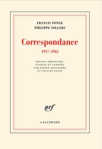 CORRESPONDANCE 1957-1982, de Francis Ponge | portada del libro