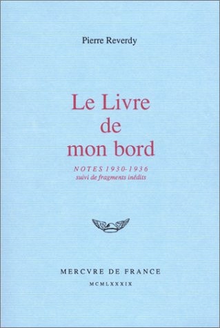 LE LIVRE DE MON BORD, de Reverdy | portada del libro