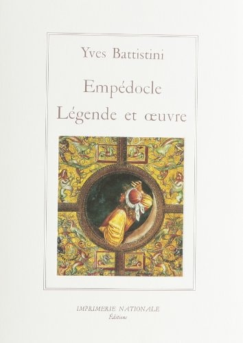 LEGENDE ET OEUVRE (RL), de Empedocles | portada del libro