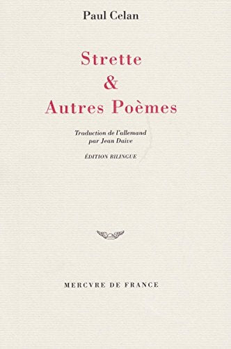 STRETTE & AUTRES POEMES, de Celan | portada del libro