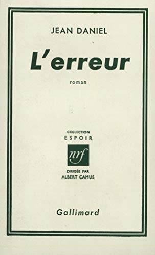L'ERREUR, de Jean Daniel | portada del libro