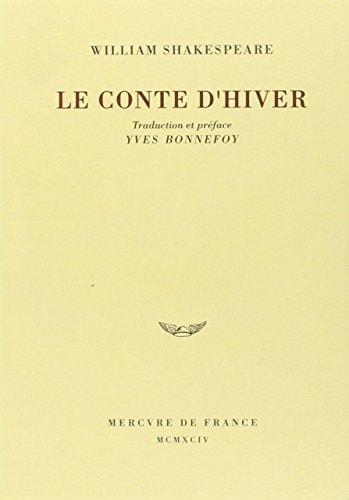 LE CONTE D'HIVER, de Shakespeare | portada del libro