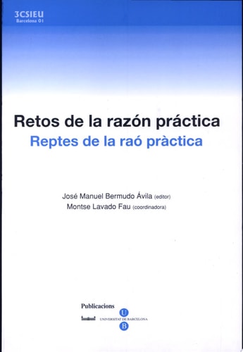 Retos de la razón práctica/Reptes de la raó pràctica, de José Manuel Bermudo Avila | portada del libro