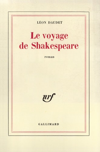 LE VOYAGE DE SHAKESPEARE, de Daudet | portada del libro