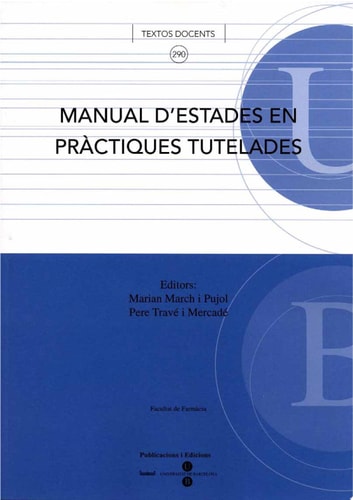 Manual d'estades en pràctiques tutelades, de March Pujol | portada del libro