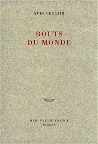 BOUTS DU MONDE, de Yves Leclair | portada del libro