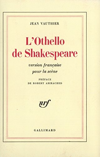 L'OTHELLO DE SHAKESPEARE, de Jean Vauthier | portada del libro