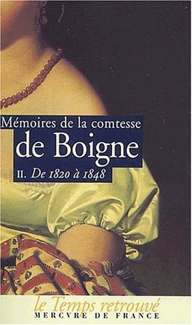 MEMOIRES T2, de Louise-Eléonore-Charlotte-Adélaide d'Osmond comtesse de Boigne | portada del libro