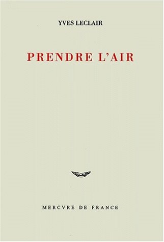 PRENDRE L'AIR, de Yves Leclair | portada del libro